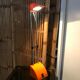 Lampe de bureau télescopique orange