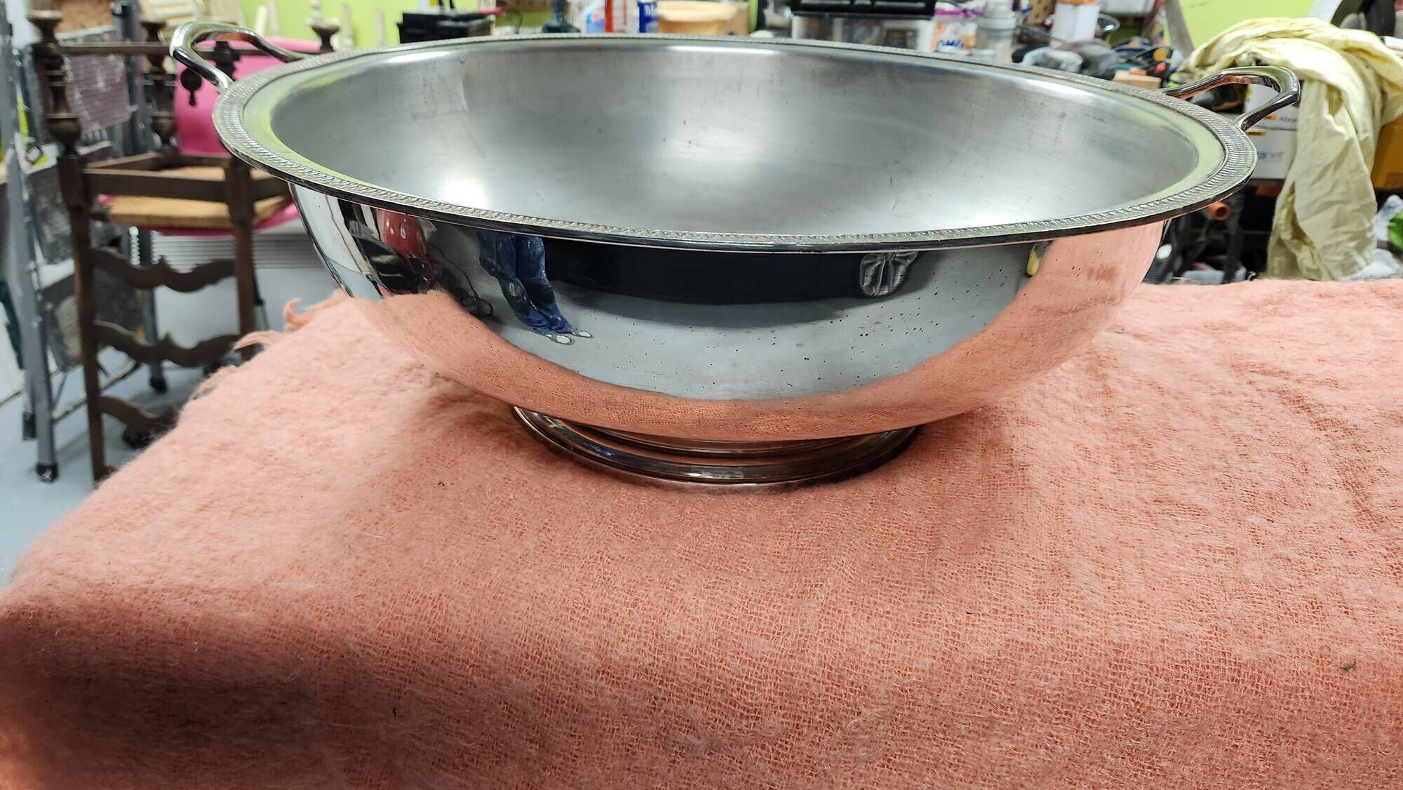 silver metal basin