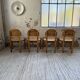 4 chaises en pin Daumiller