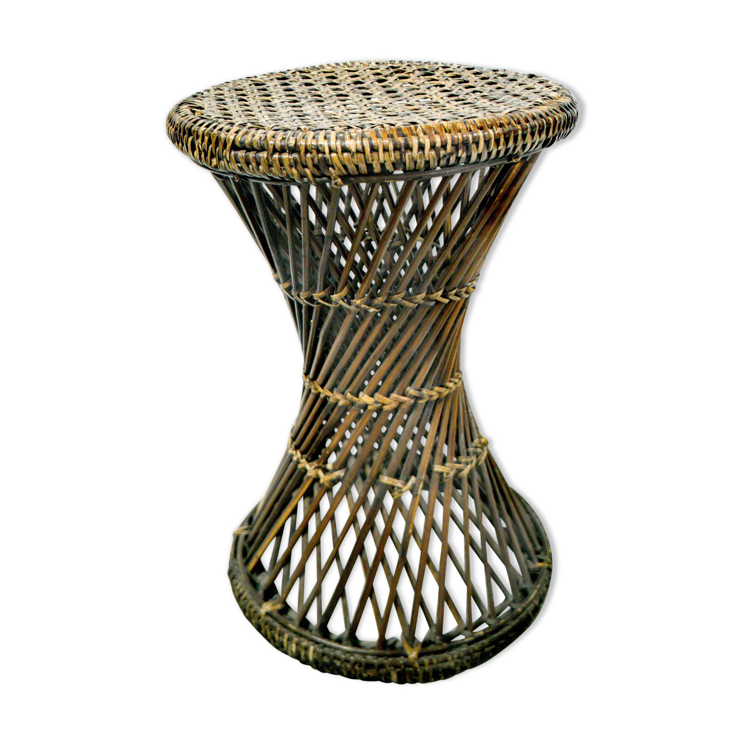 Tam Tam stool in rattan