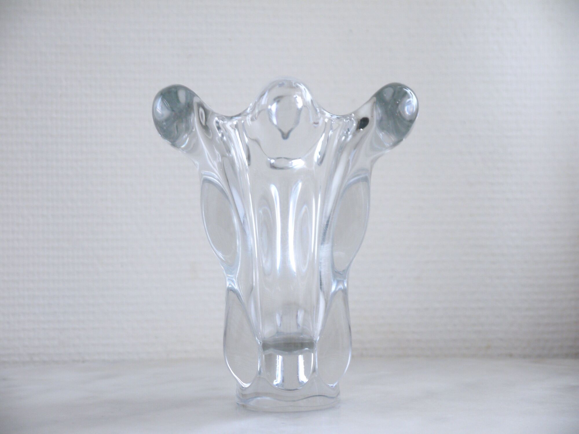 Vase vintage "cascade of Crystal" - design years 50-60 "cristallerie of valves-Châtel"