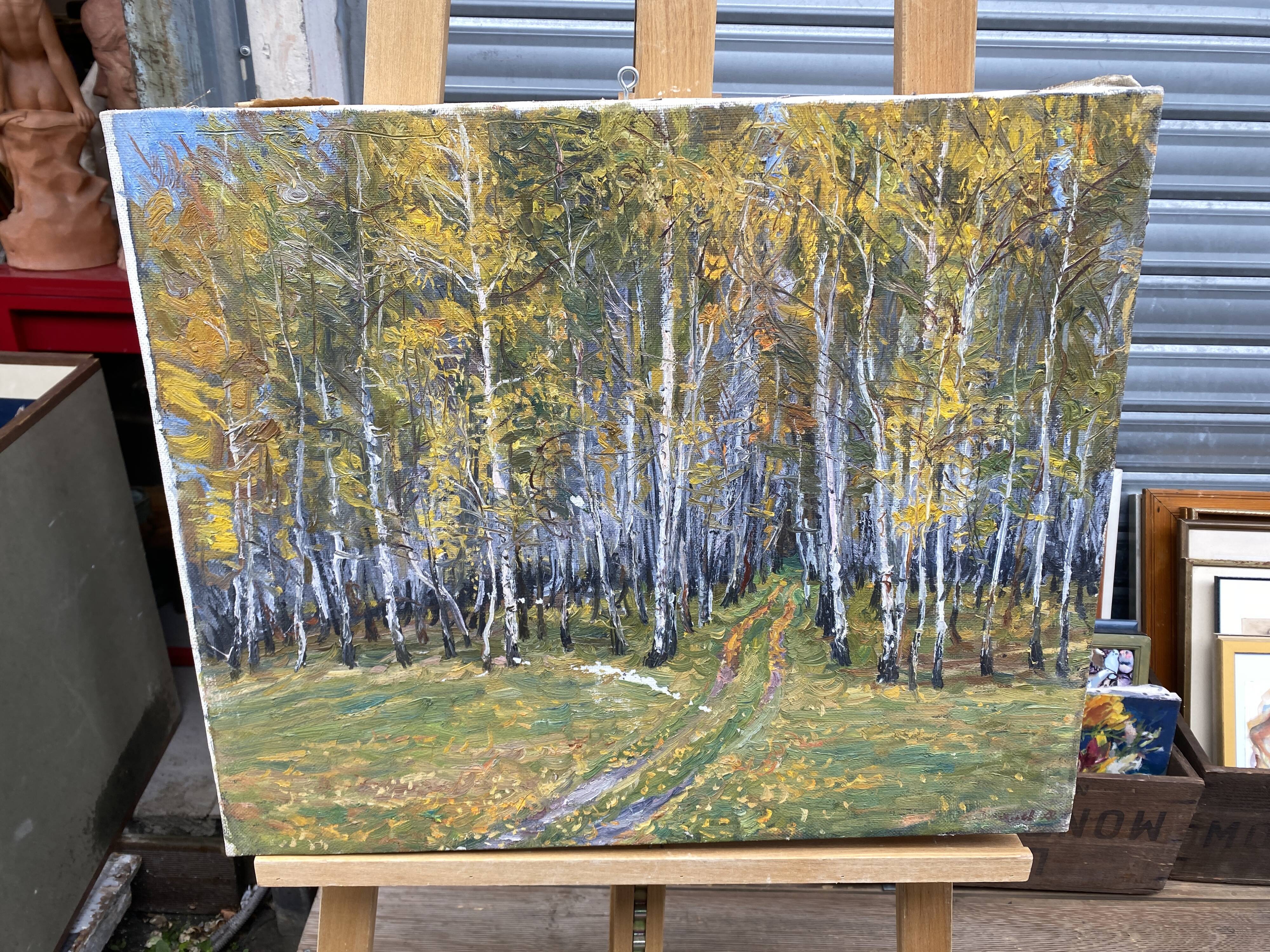 Oil on canvas, Russian school landscape