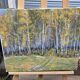 Oil on canvas, Russian school landscape