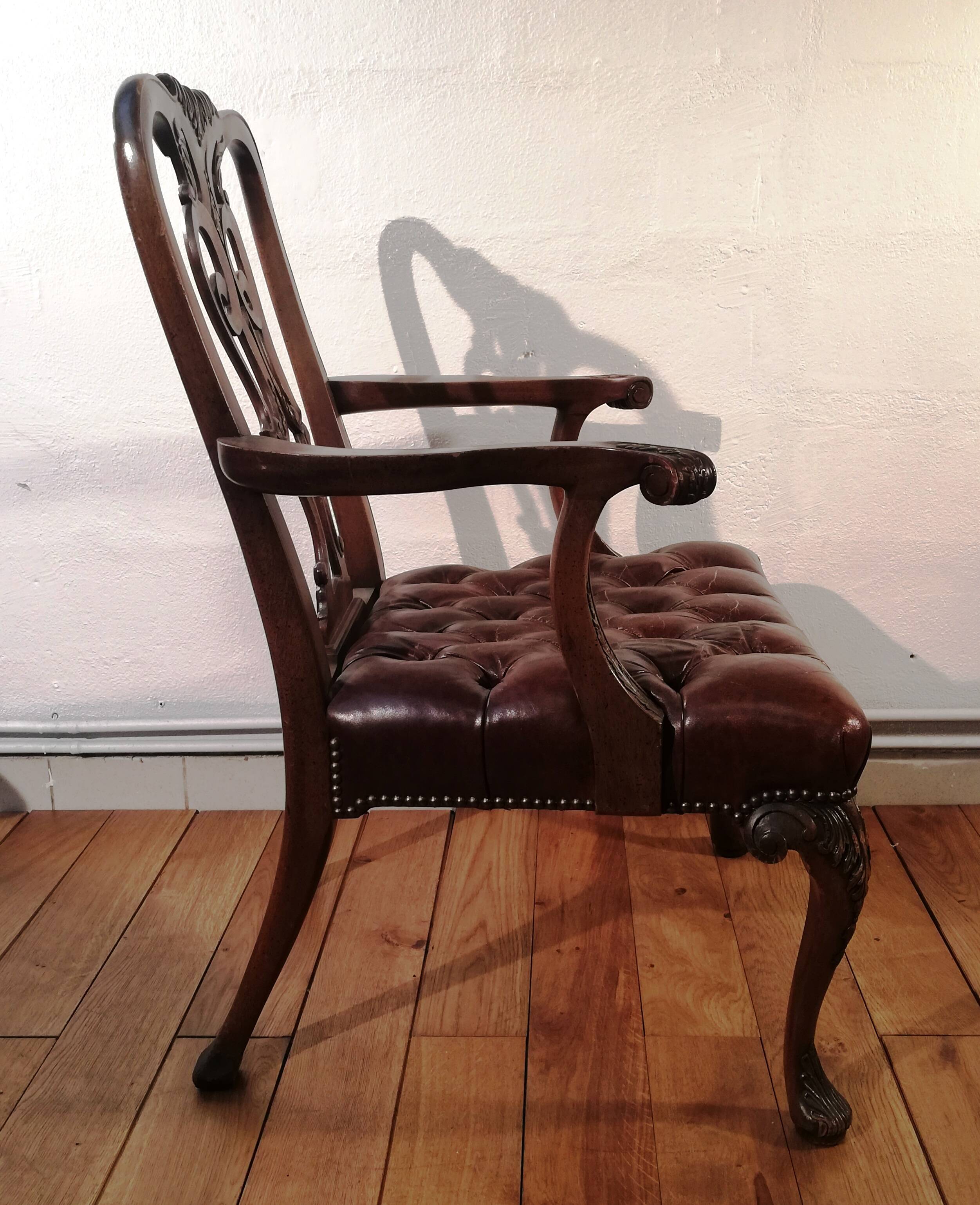 Chippendale office chair