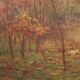 Italian painting landscape signed and dated from the 20th century