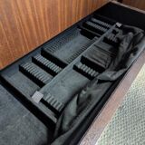 Louis XVI style cherry wood display case