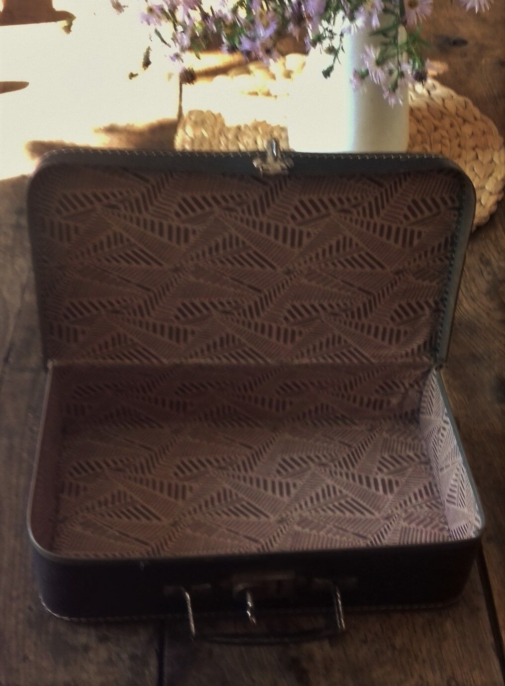 Vintage black suitcase