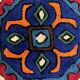 Hand-embroidered wool cushion cover 40x40 cm