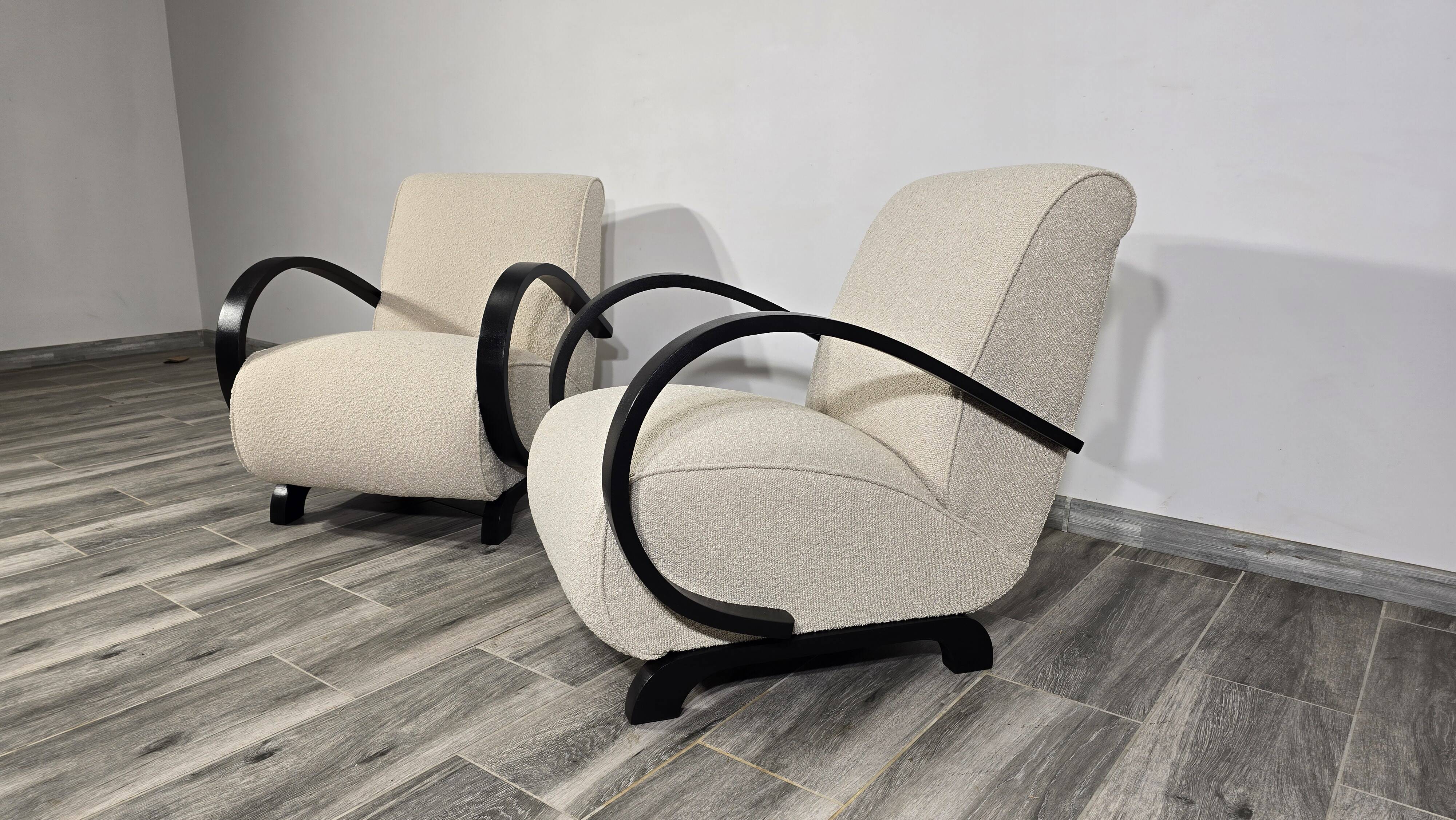 Set of Armchairs by Jindrich Halabala, 1940s