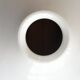 White opaline lampshade with lace