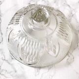 Round vintage butter dish