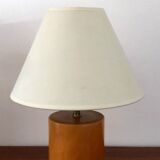 Vintage lamp in solid elm Italy 80s