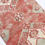 3x9 Red & Cream Vintage Persian Runner Rug, 80x280Cm