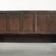 Antique English wooden bench / hall bench from the early 18th century