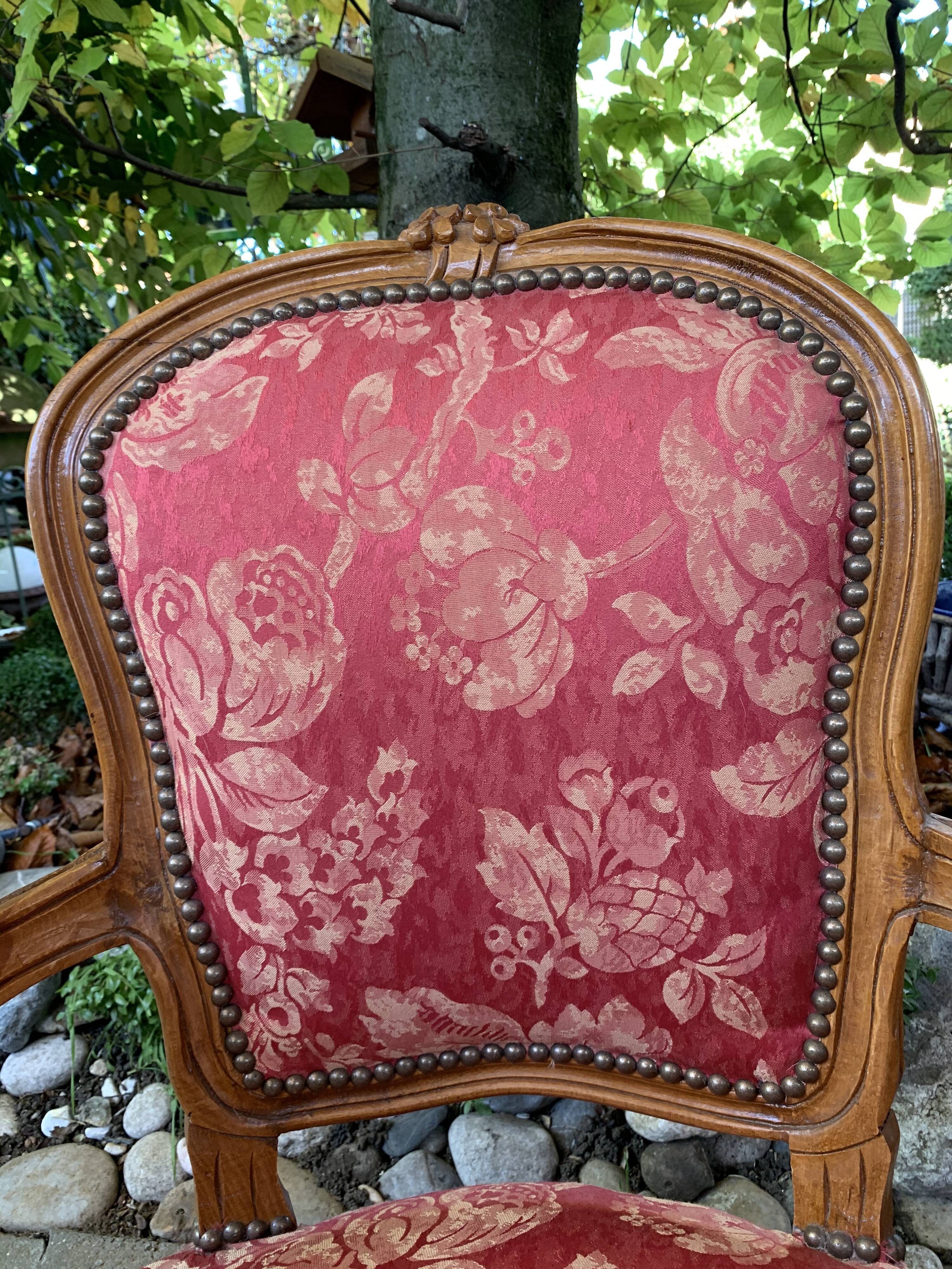 Pair of pink armchairs