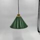 Old enamelled sheet metal lamp