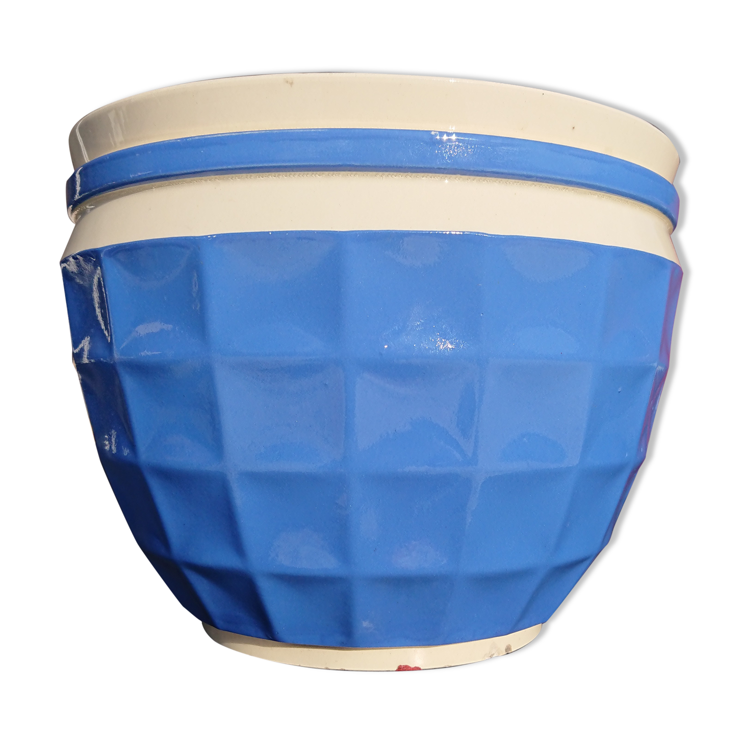 Digoin Sarreguemines Blue Pot Cache