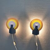Set of wall lamps from Danish Lyskær, produced in the 80s