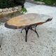 Former brutalist trompe l'oeil concrete garden furniture 1950