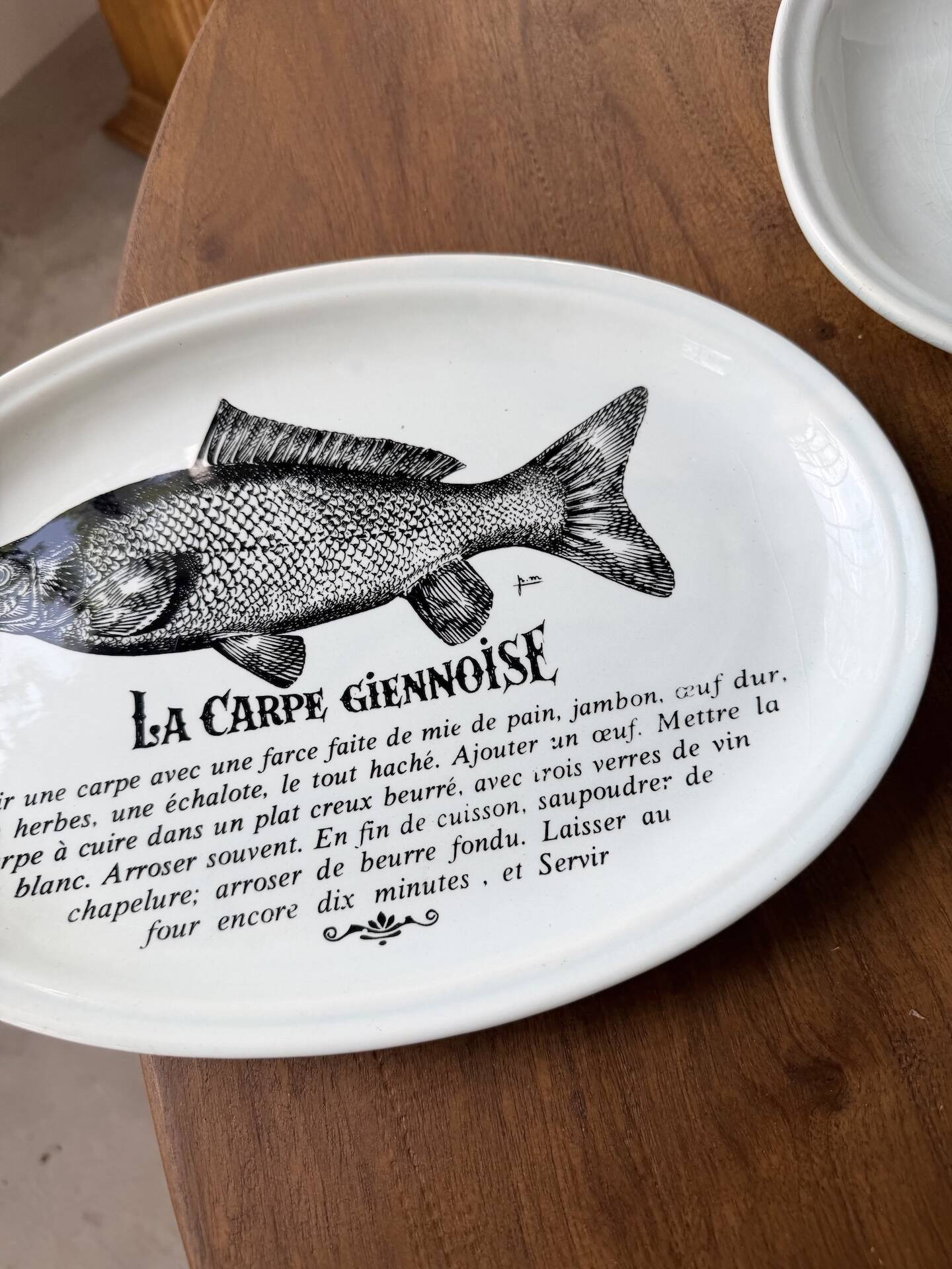 Service à poissons Gien  13 pièces