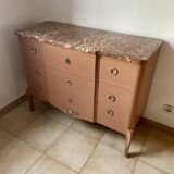 Chest of drawers with marble top