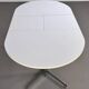 Table de repas ovale et extensible des années 50 chrome et formica