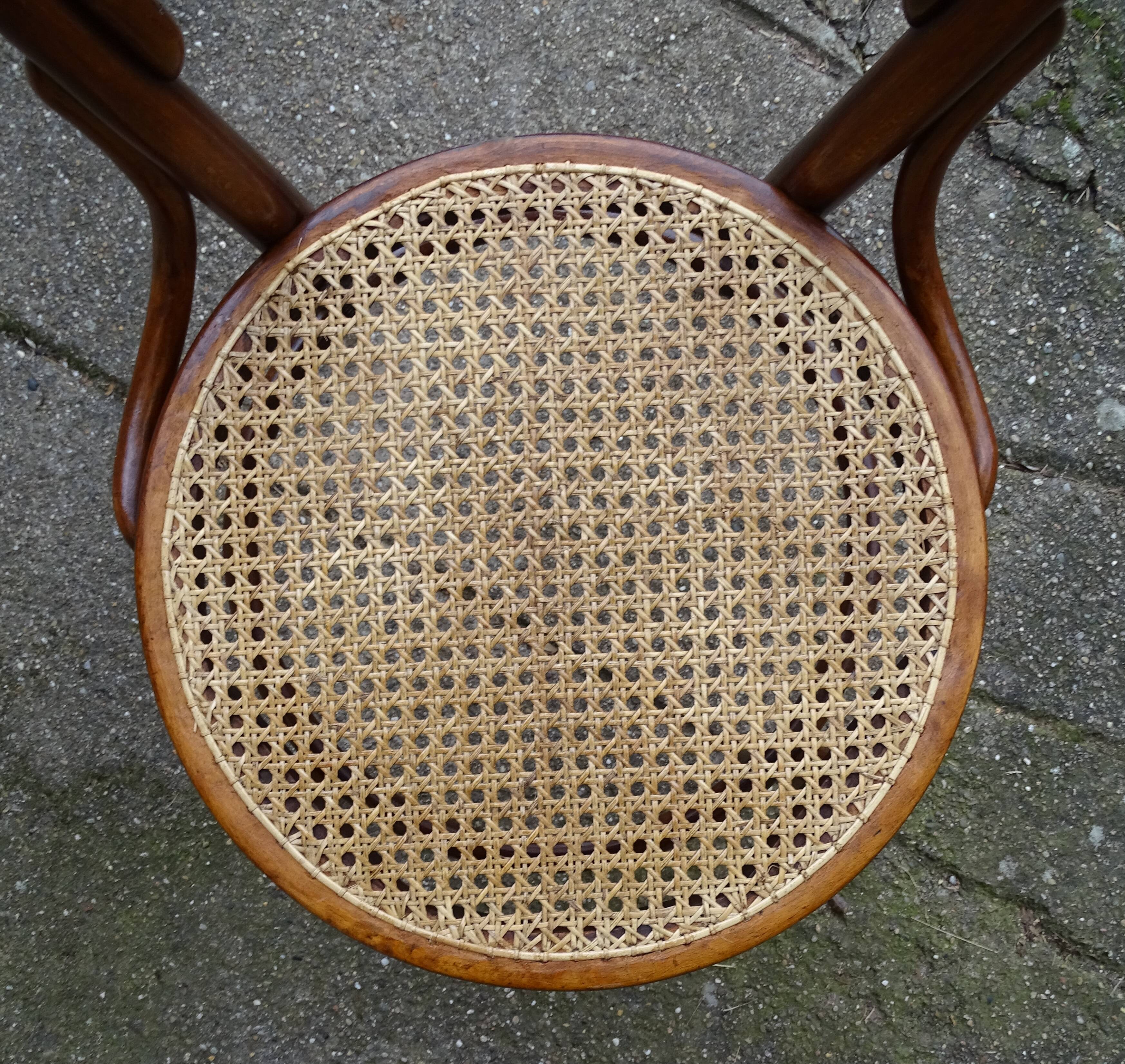 Two chairs turpe n°14 bistrot 1900 cans