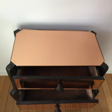 Bedside table mirror vintage side cabinet