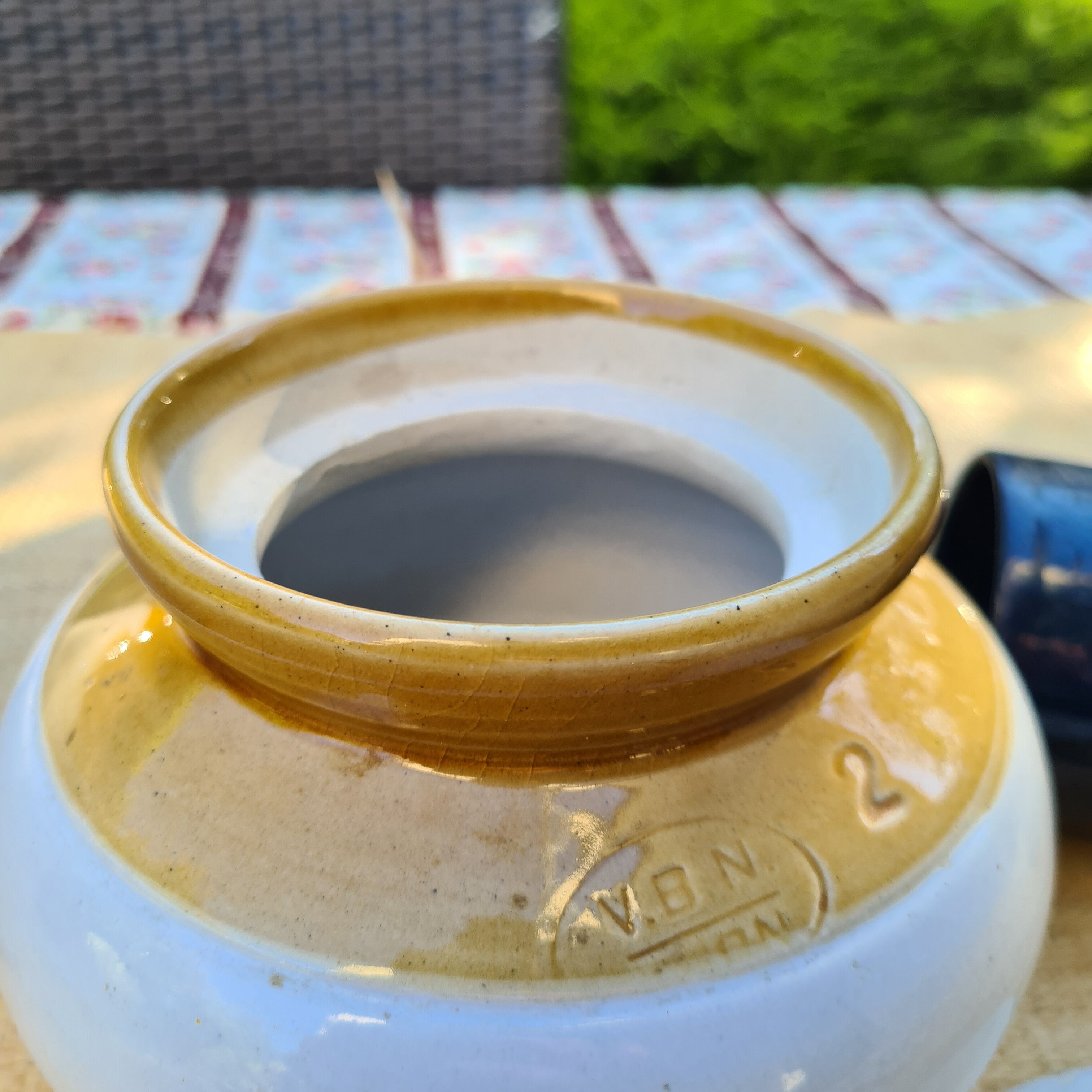 Ceramic pickle jar stoneware jar VBN India