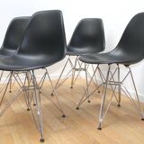 Set of 4 DSR chairs, Charles & Ray Eames