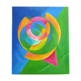 Abstract painting orphism style
