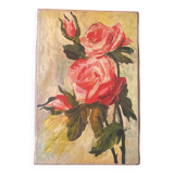 Small oil on canvas some 20th century roses