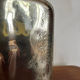 Lampe en verre et rotin
