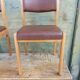 Paire de chaise baumann made in france siège 31 chêne et skaï