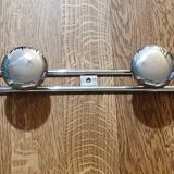 Vintage wall-mounted coat rack with 4 hooks