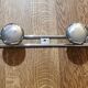 Vintage wall-mounted coat rack with 4 hooks