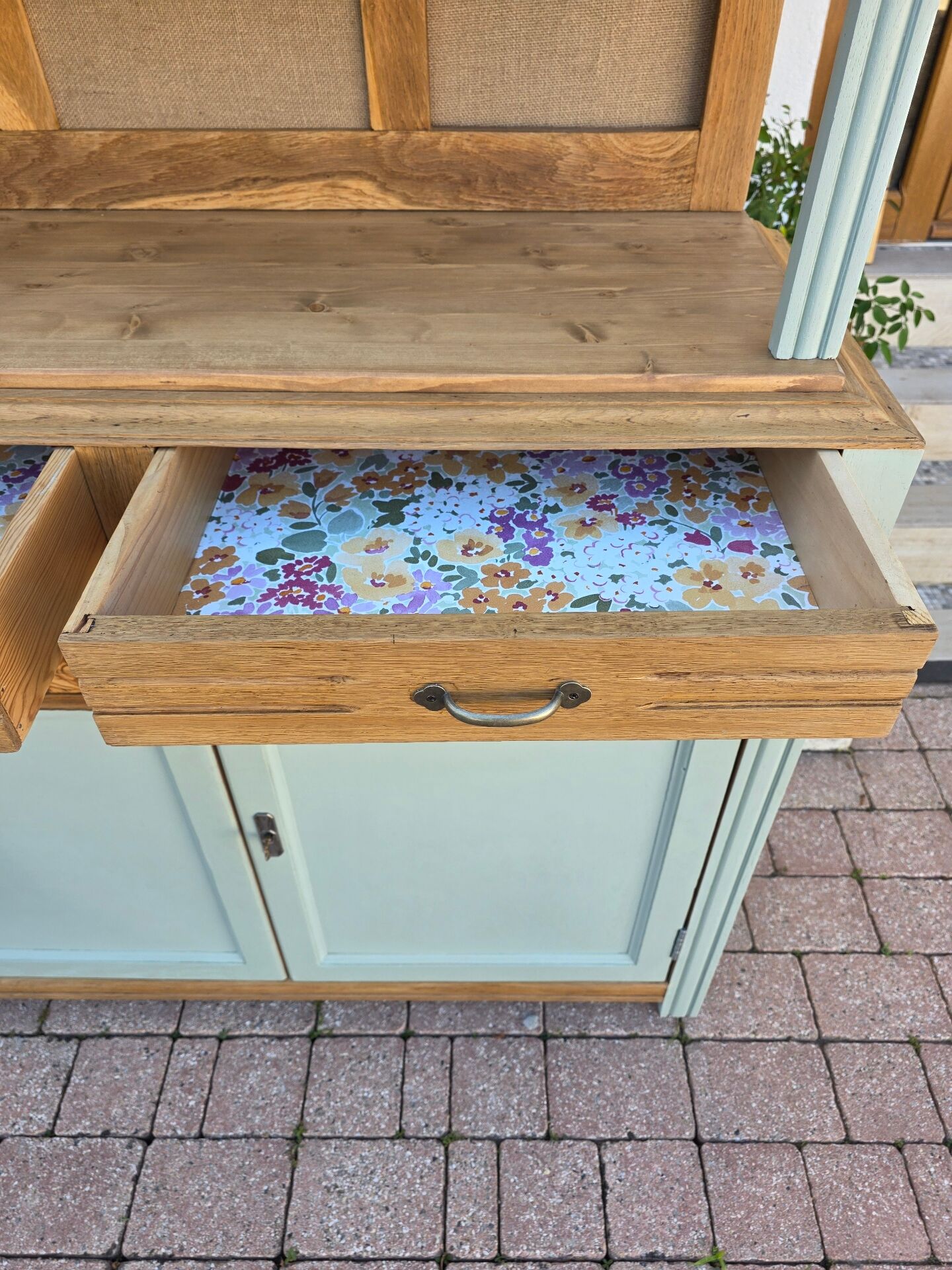 Art Deco sideboard in light oak