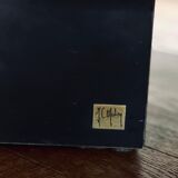 Dining table elm burl Roche Bobois Jean Claude Mahey vintage