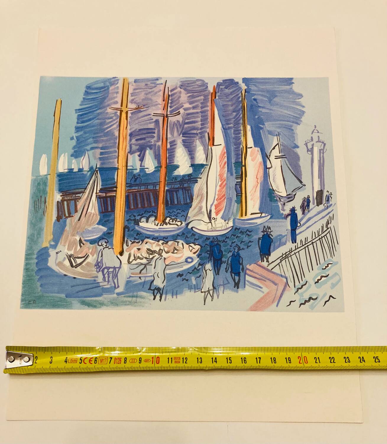 Raoul dufy (d’après) - lithographie « la régate »