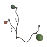 Patère porte manteau boules vintage