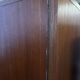 Teak 2-door wardrobe — hanging space + shelves — 1960s/70s
