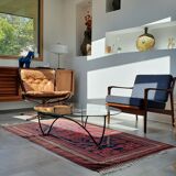 Tapis ancien noué main en laine
