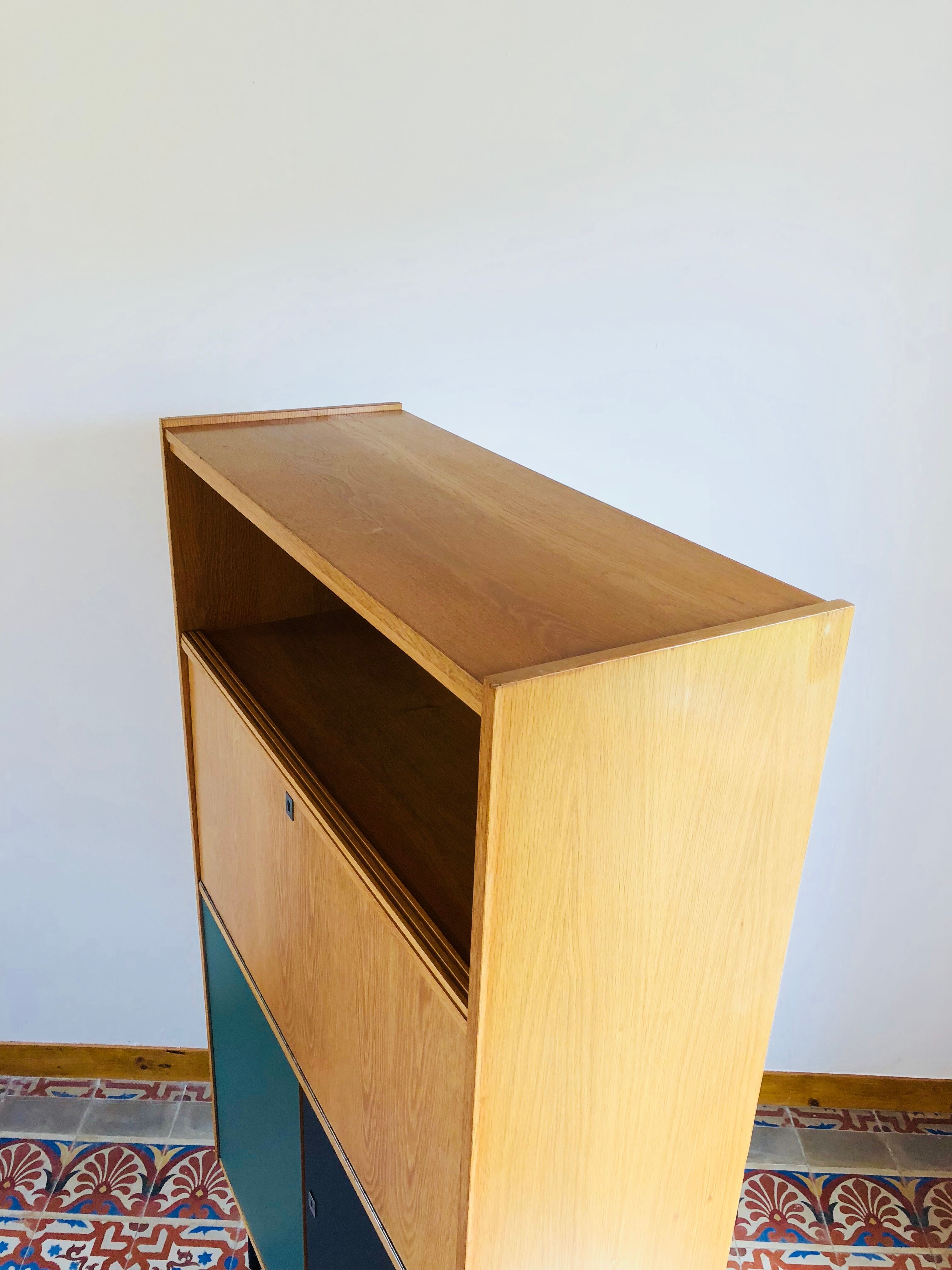 Vintage Secretary in oak 1960