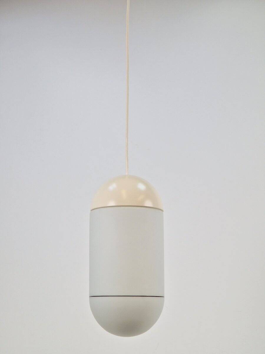 Vintage Pill Pendant Lamp in Milk Glass from Peill & Putzler, Germany, 1960s