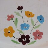 Plat ovale années 50 Salins modèle Jocelyne - fleurs