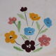 Oval dish 50s Salins model Jocelyne - flowers