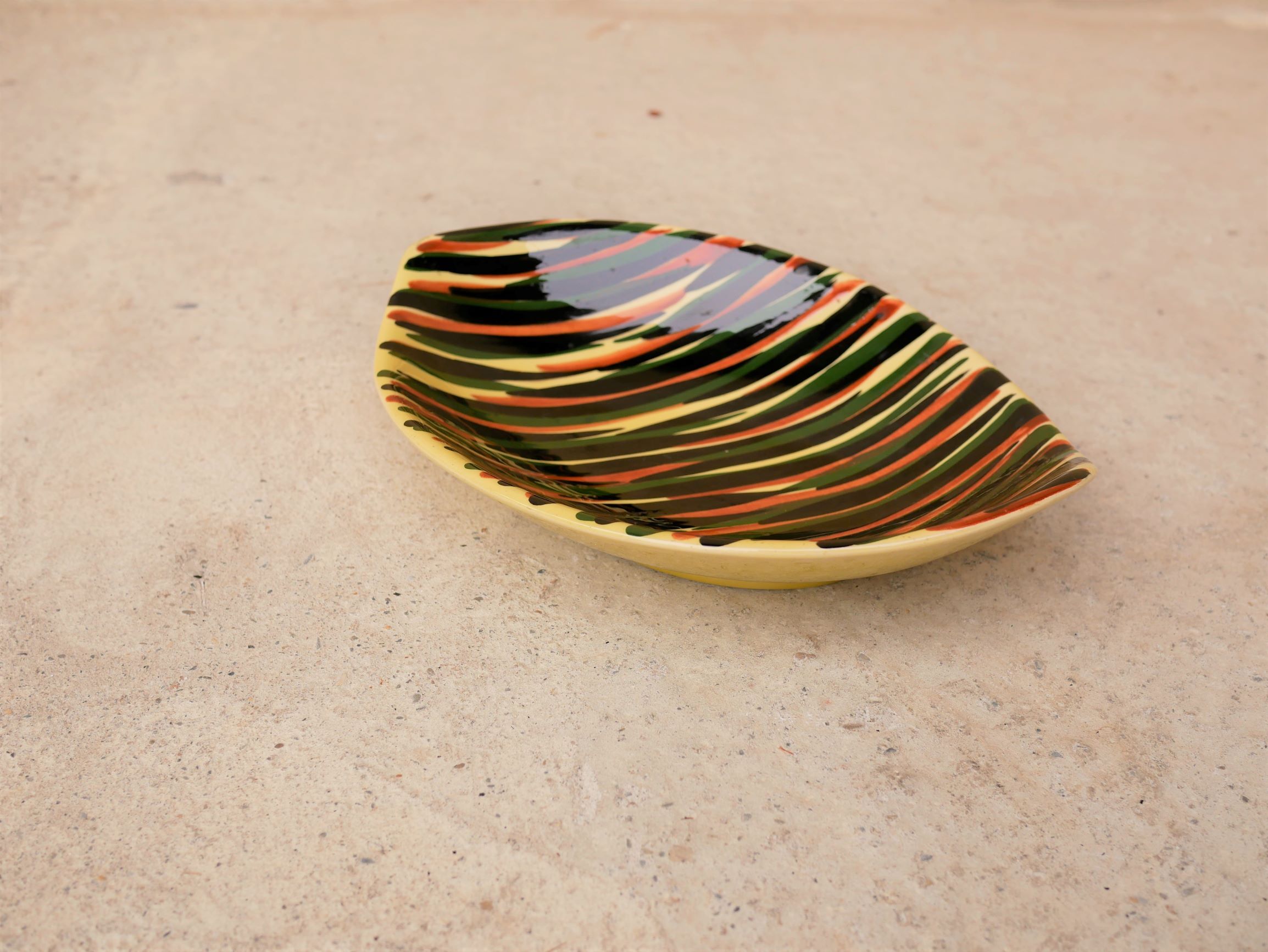 Vintage ceramic cup by Saint Clement earthenware, France