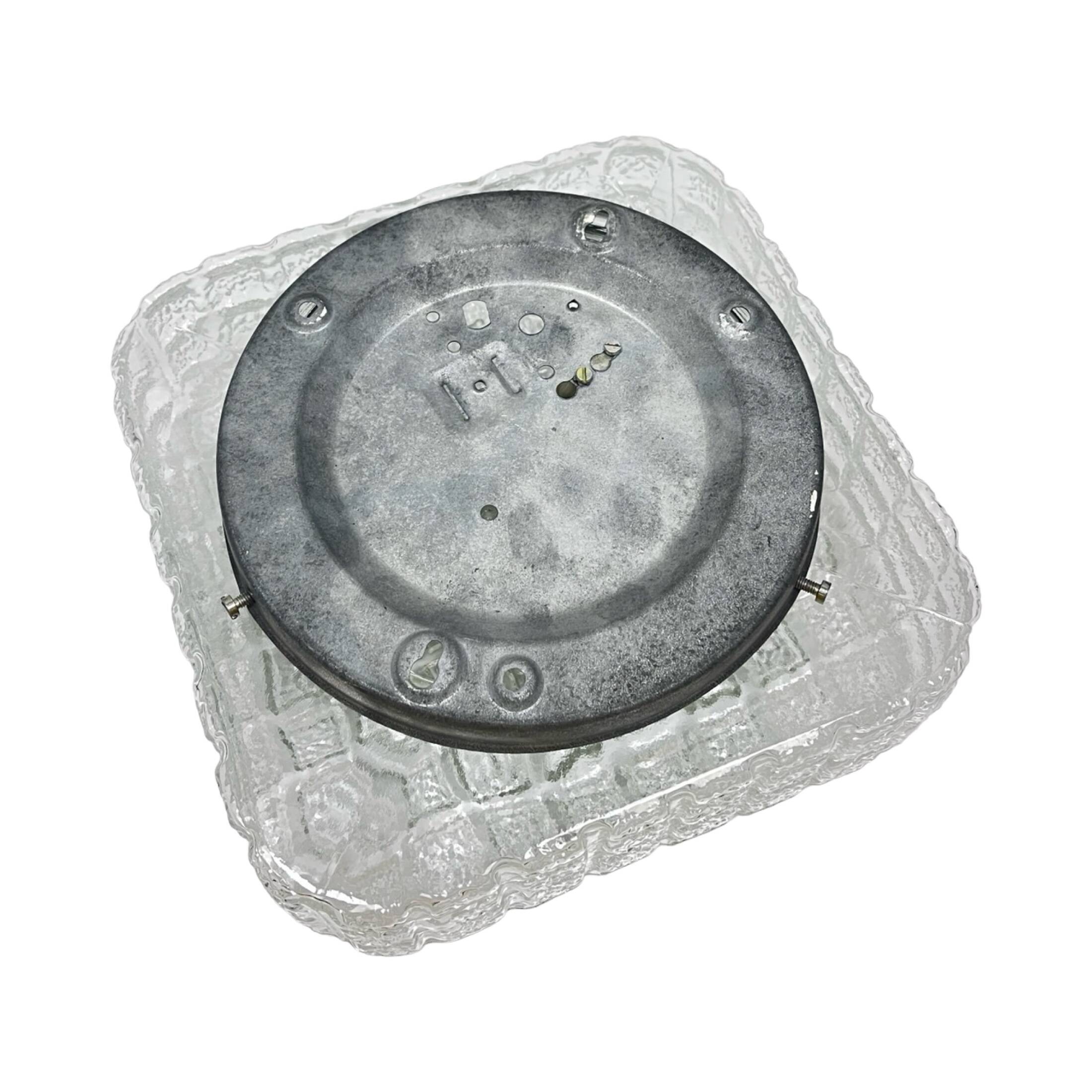 Cube Glass ceiling lamp – Staff Leuchten, Germany 1970s.