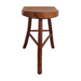 Tabouret en bois vintage
