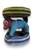 Zoomorphic beaded coffee table stool